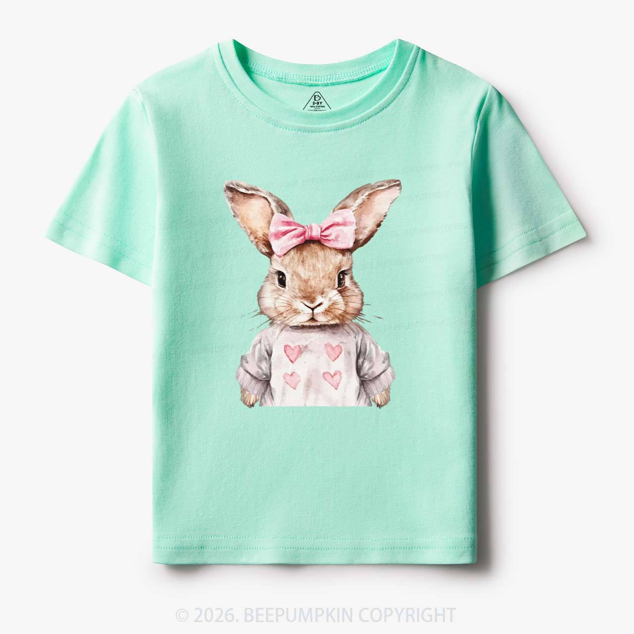 Sweet Bow Bunny Easter Toddler&Kid's Tees