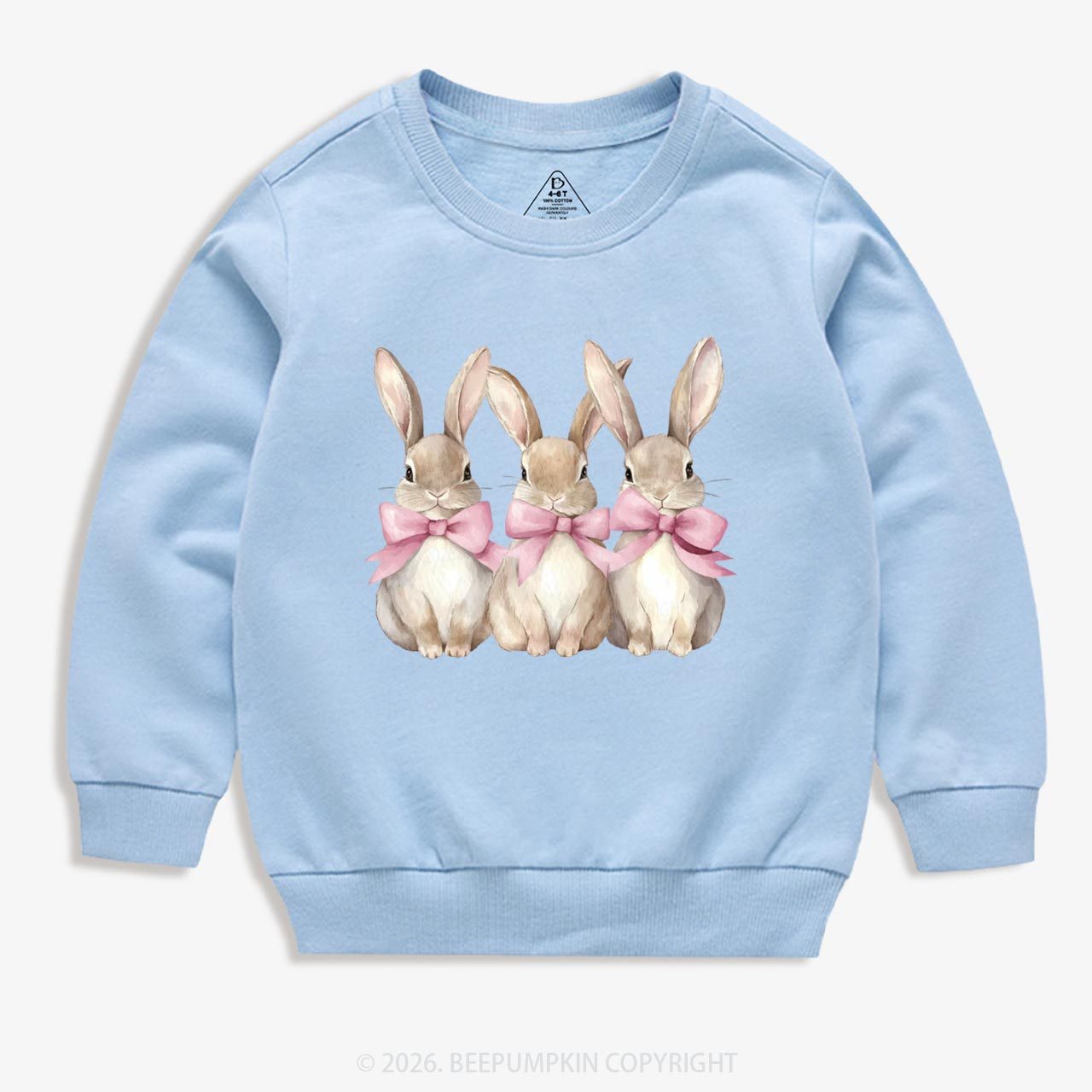 Triple Bunny Hug Easter Kid's Sweatshirt