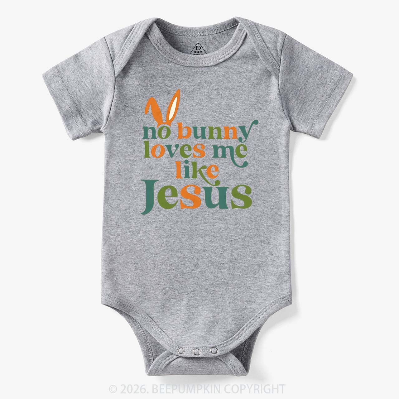 No Bunny Loves Me Like Jesus Easter Bodysuit