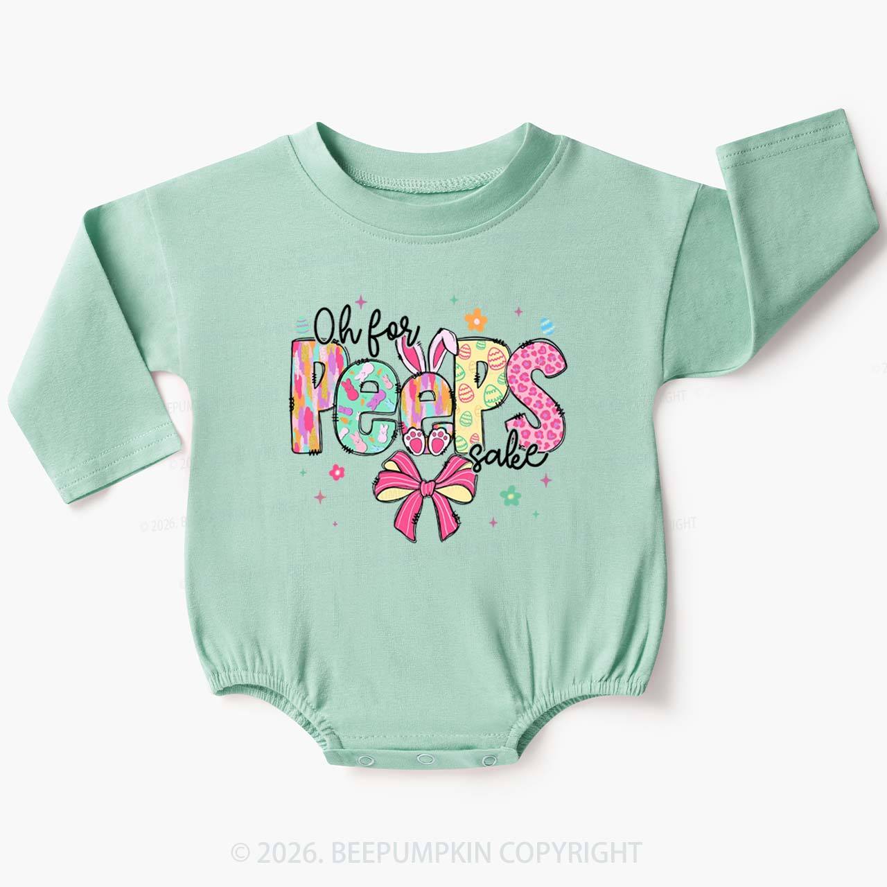 Oh For Peeps Sake Easter Baby Bubble Romper
