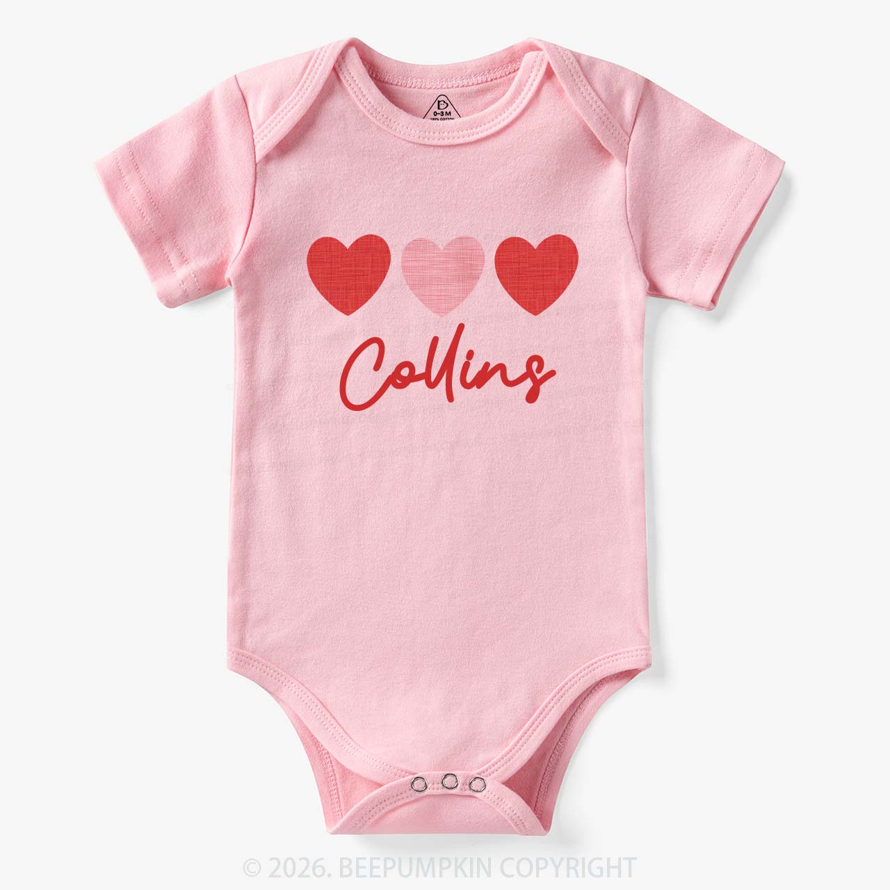 Plaid Heart Valentine's Day Bodysuit For Baby