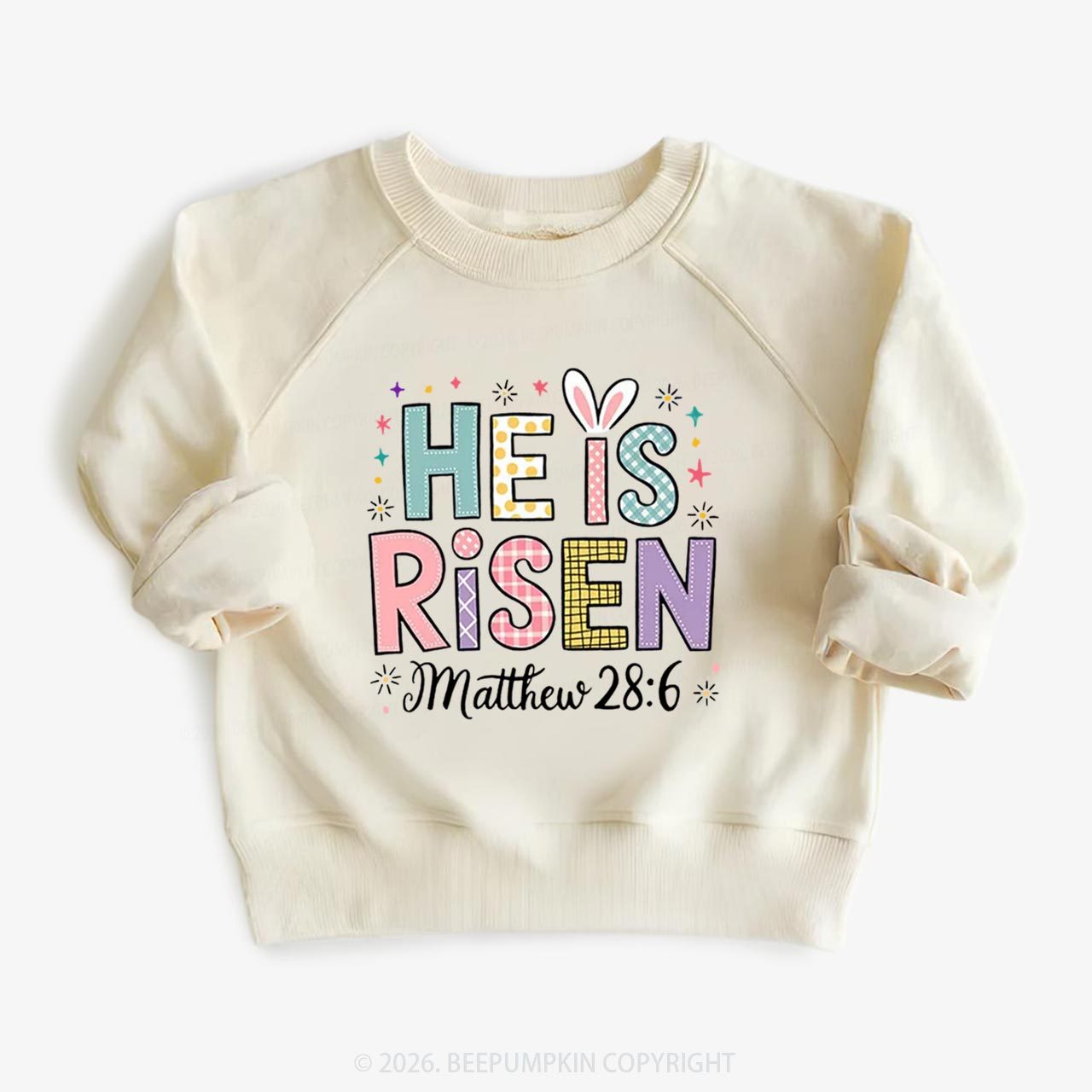 He is Risen Easter Joy Kid's Sweatshirt