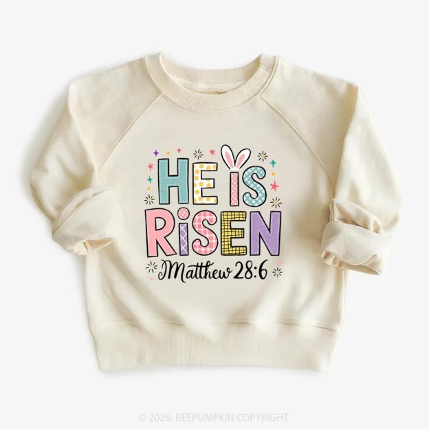He is Risen Easter Joy Kid's Sweatshirt