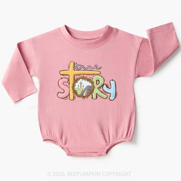 True Story Easter Baby Bubble Romper