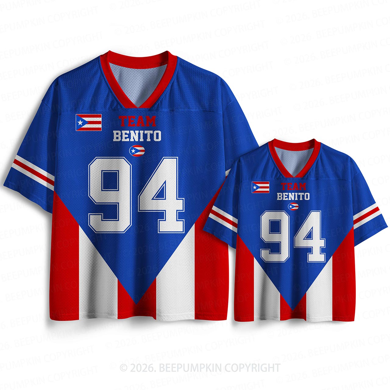 Personalized Benito Team Benito Family Matching Mesh Jersey