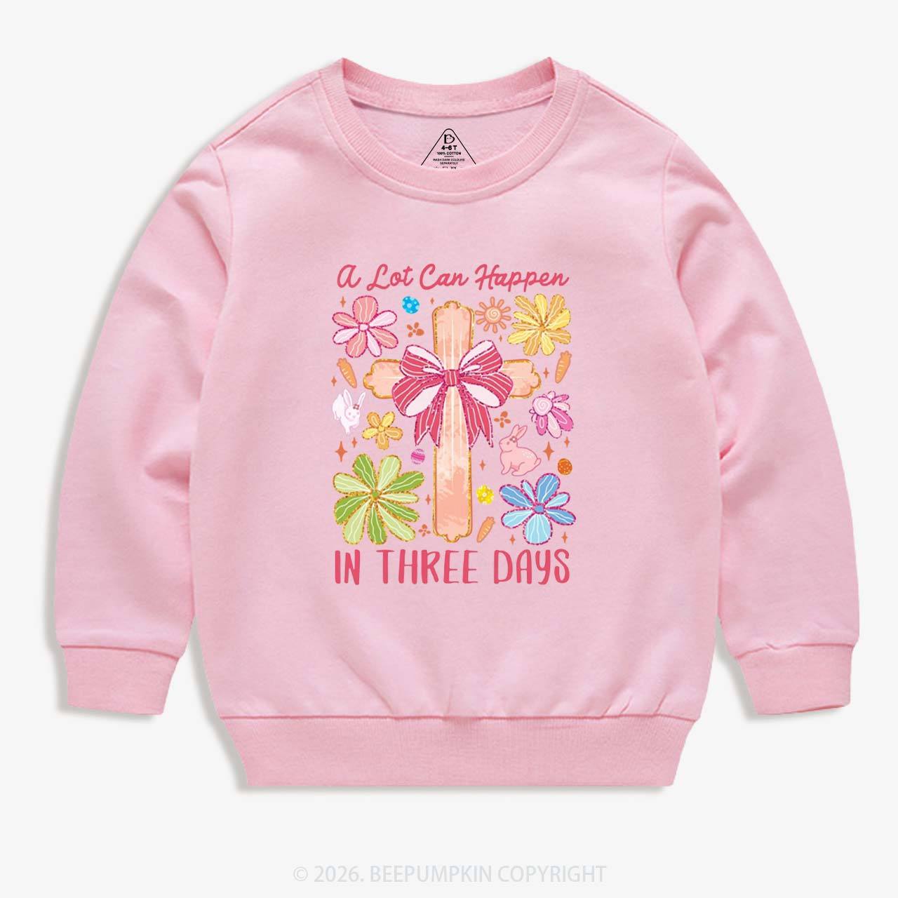 A Lot Can Happen In Three Days Kid's Sweatshirt