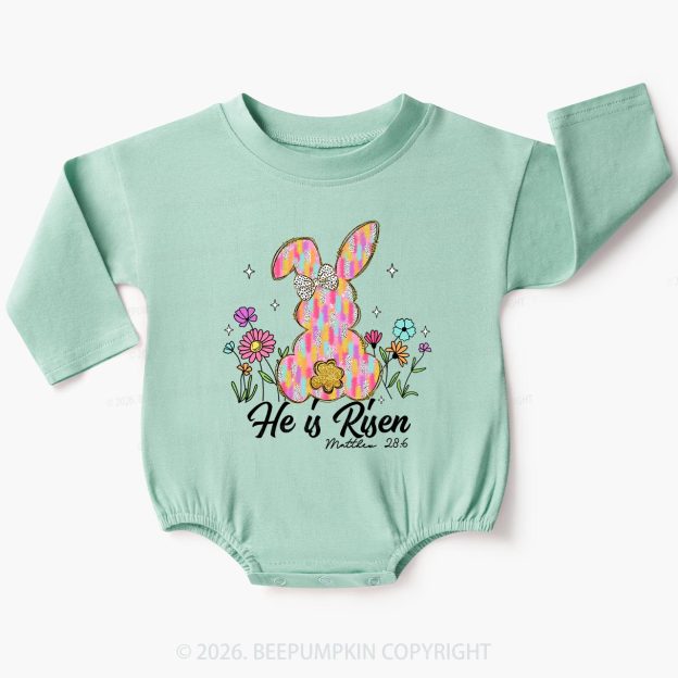 Risen In Bloom Faith & Flowers Baby Bubble Romper