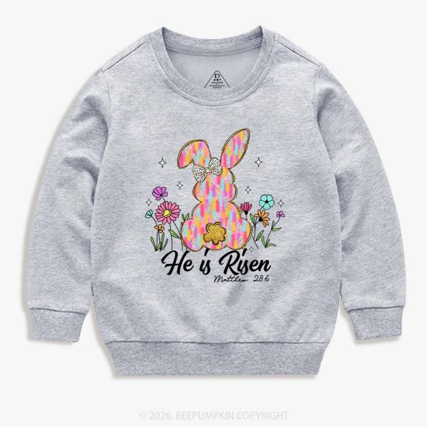 Risen In Bloom Faith & Flowers Kid's Sweatshirt