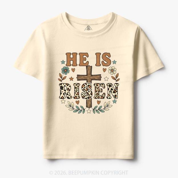 Wild Faith Leopard Cross Toddler&Kids Tees