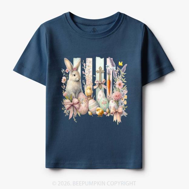 Springtime Faith Bunny Toddler&Kids Tees