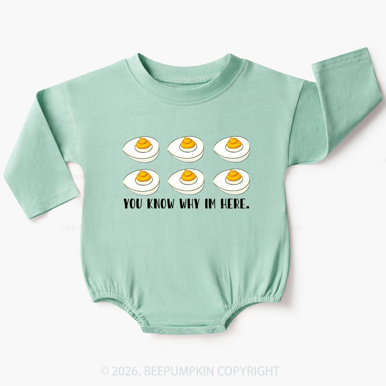 You Know Why I'm Here Funny Baby Bubble Romper