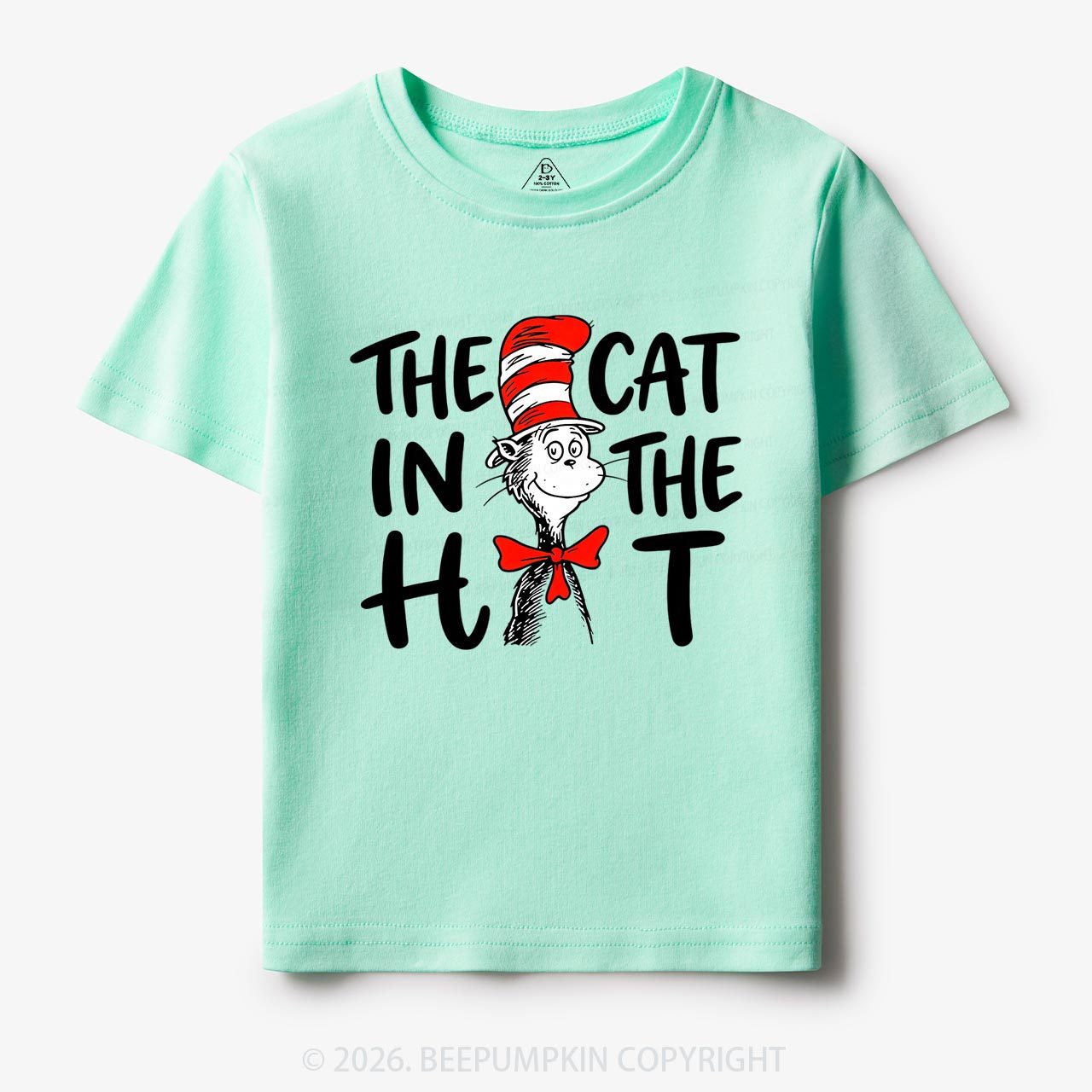 Whimsical Cat In The Hat Baby Toddler&Kids Tees