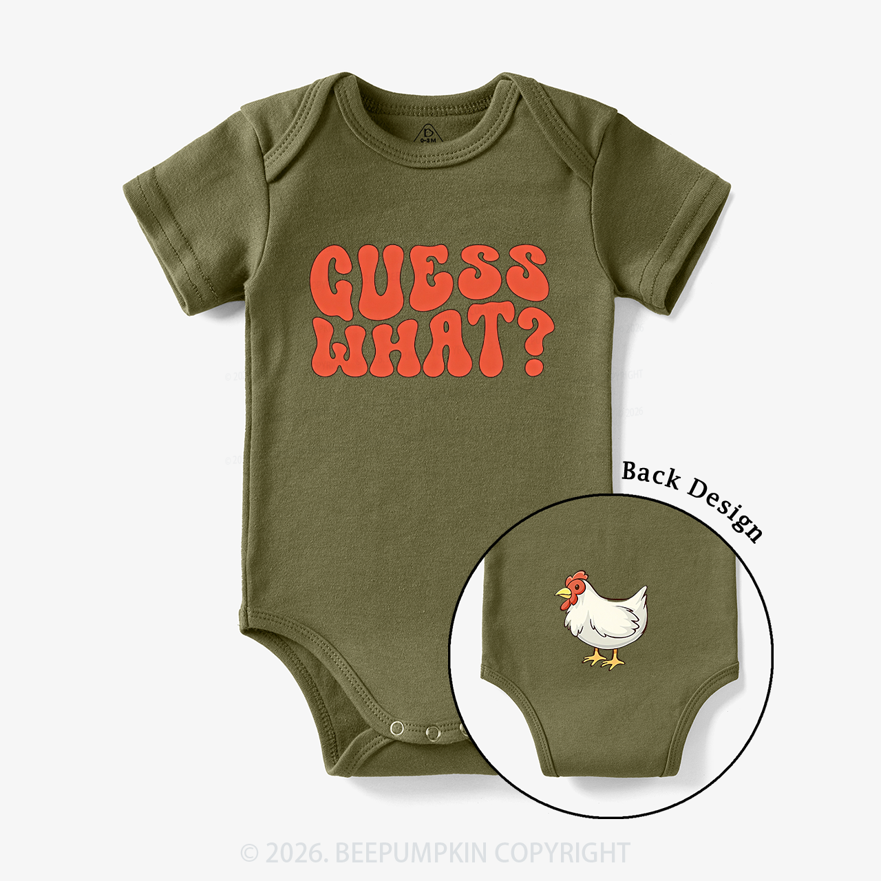 Guess What? Baby Bodysuit Beepumpkin