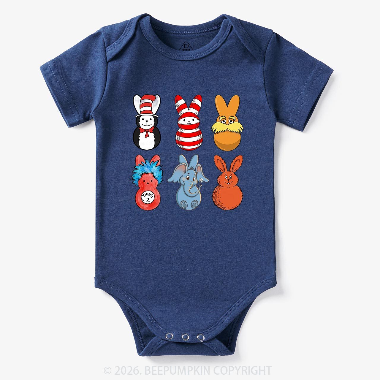 Storybook Bunny Tumbler Baby Bodysuit