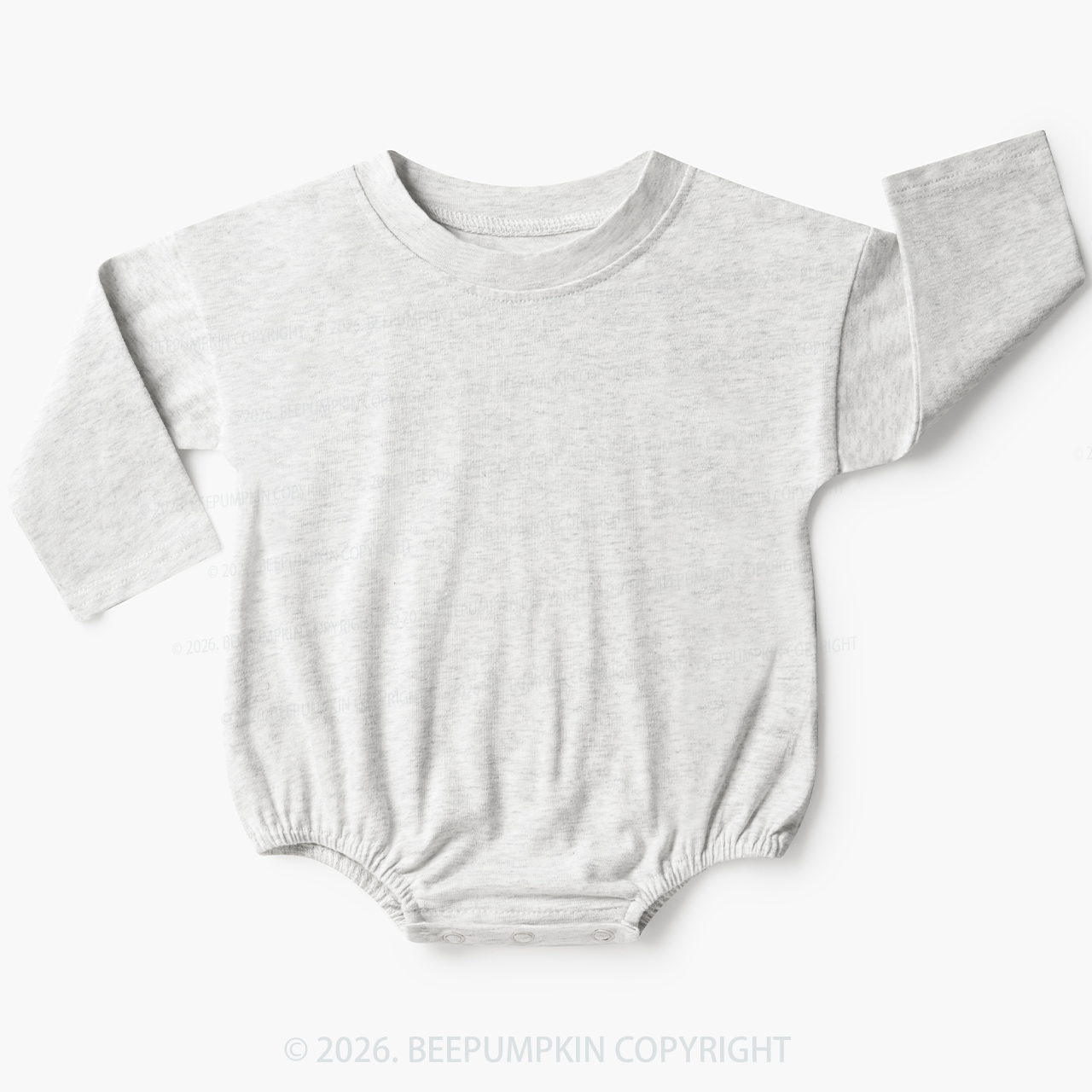 Solid Natural Baby Bubble Romper