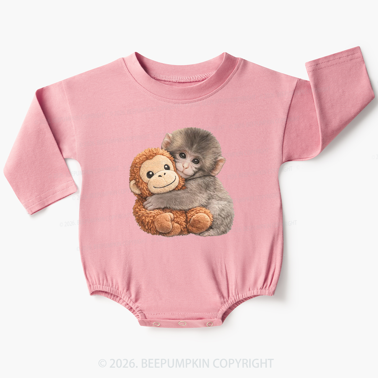 Punch The Monkey Baby Bubble Romper