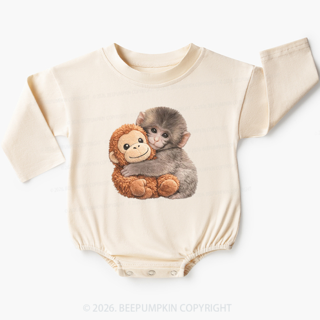 Punch The Monkey Baby Bubble Romper