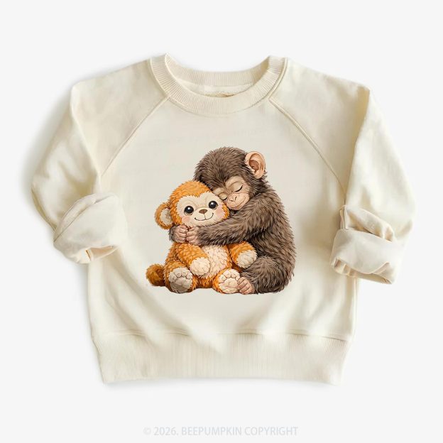 Dear Punch Monkey Lovely Kid's Sweatshirt