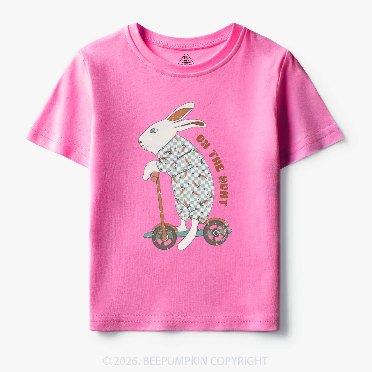 Bunny Scooter On The Hunt For Easter Eggs Toddler&Kid's Tees