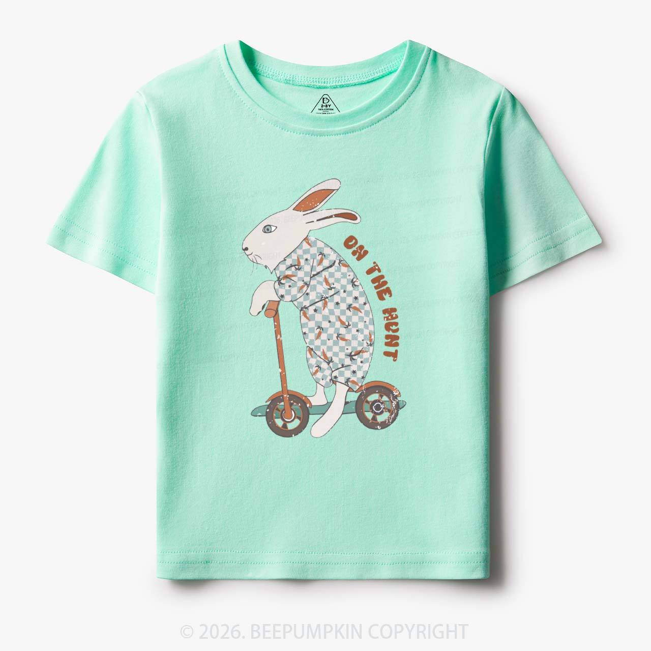 Bunny Scooter On The Hunt For Easter Eggs Toddler&Kid's Tees