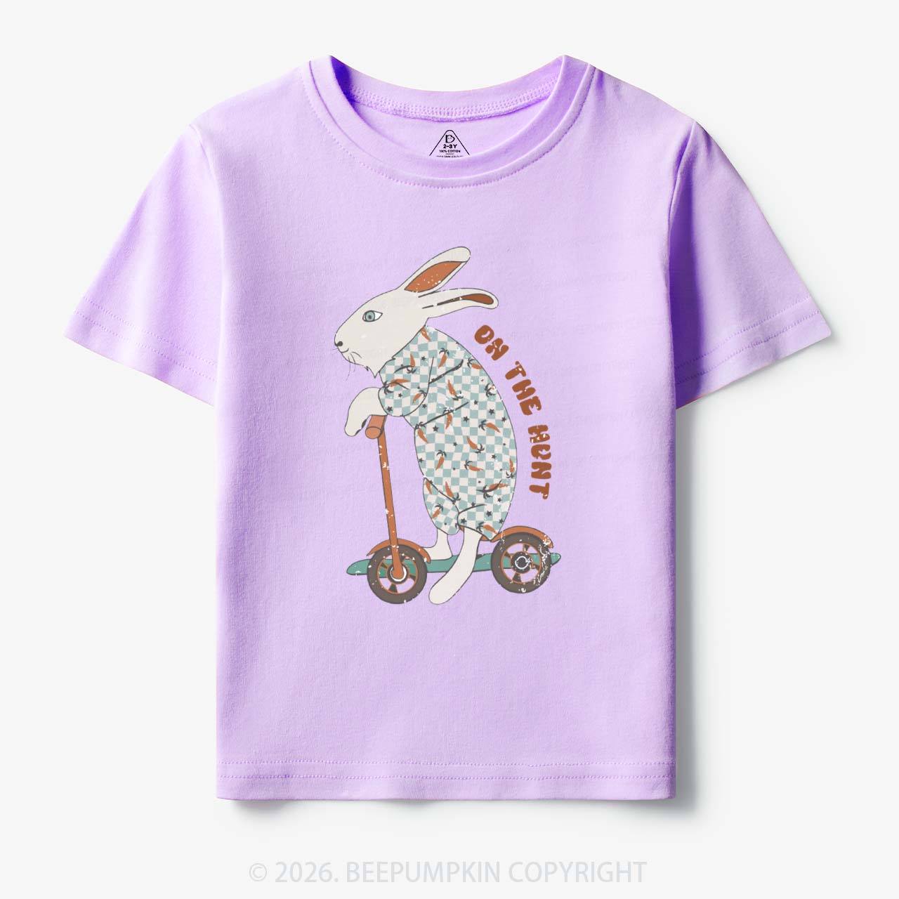 Bunny Scooter On The Hunt For Easter Eggs Toddler&Kid's Tees