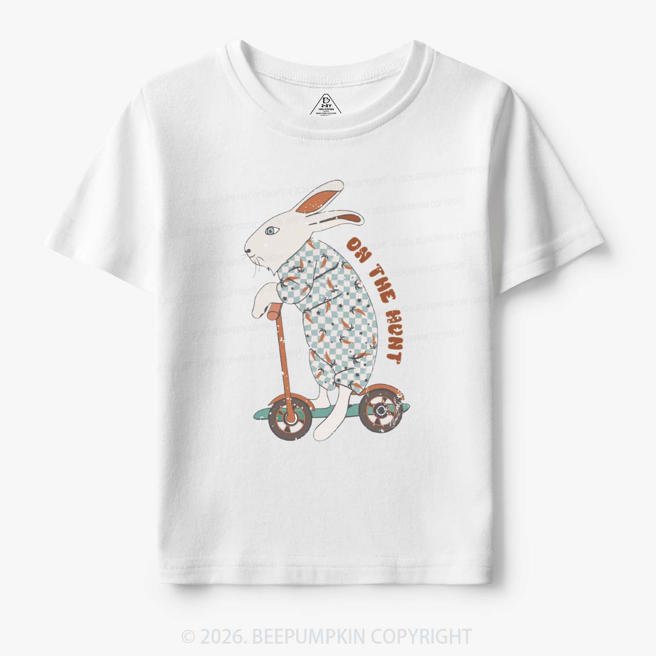 Bunny Scooter On The Hunt For Easter Eggs Toddler&Kid's Tees