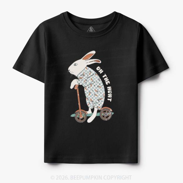 Bunny Scooter On The Hunt For Easter Eggs Toddler&Kid's Tees