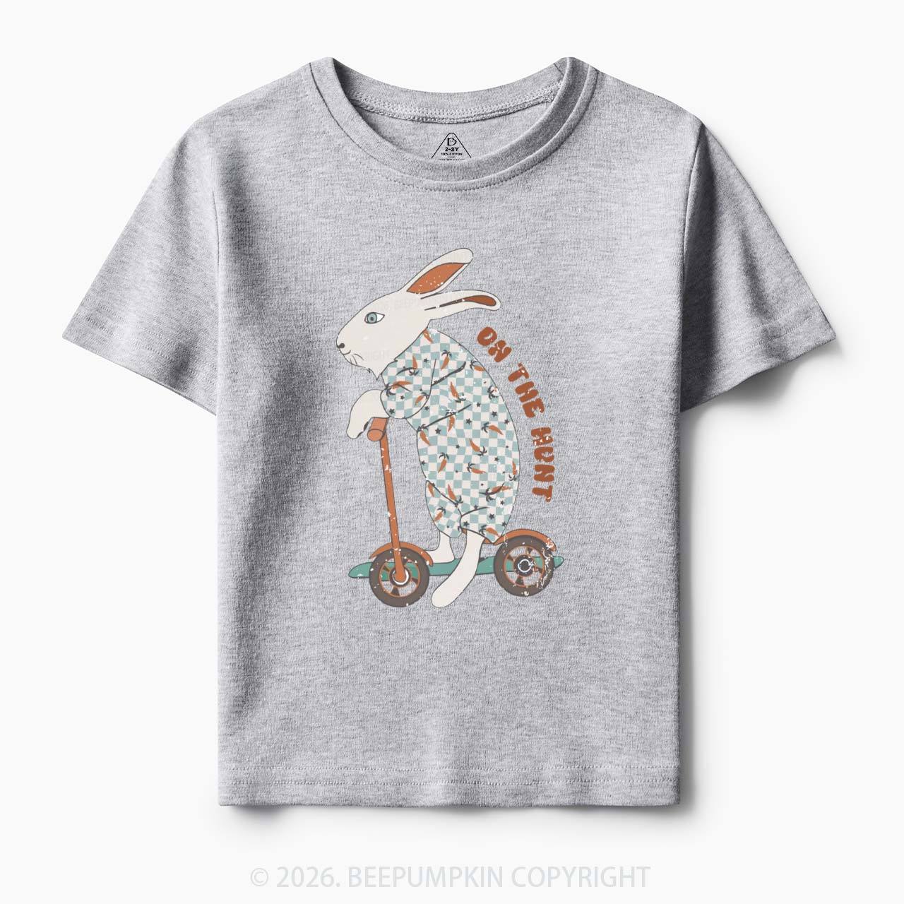 Bunny Scooter On The Hunt For Easter Eggs Toddler&Kid's Tees
