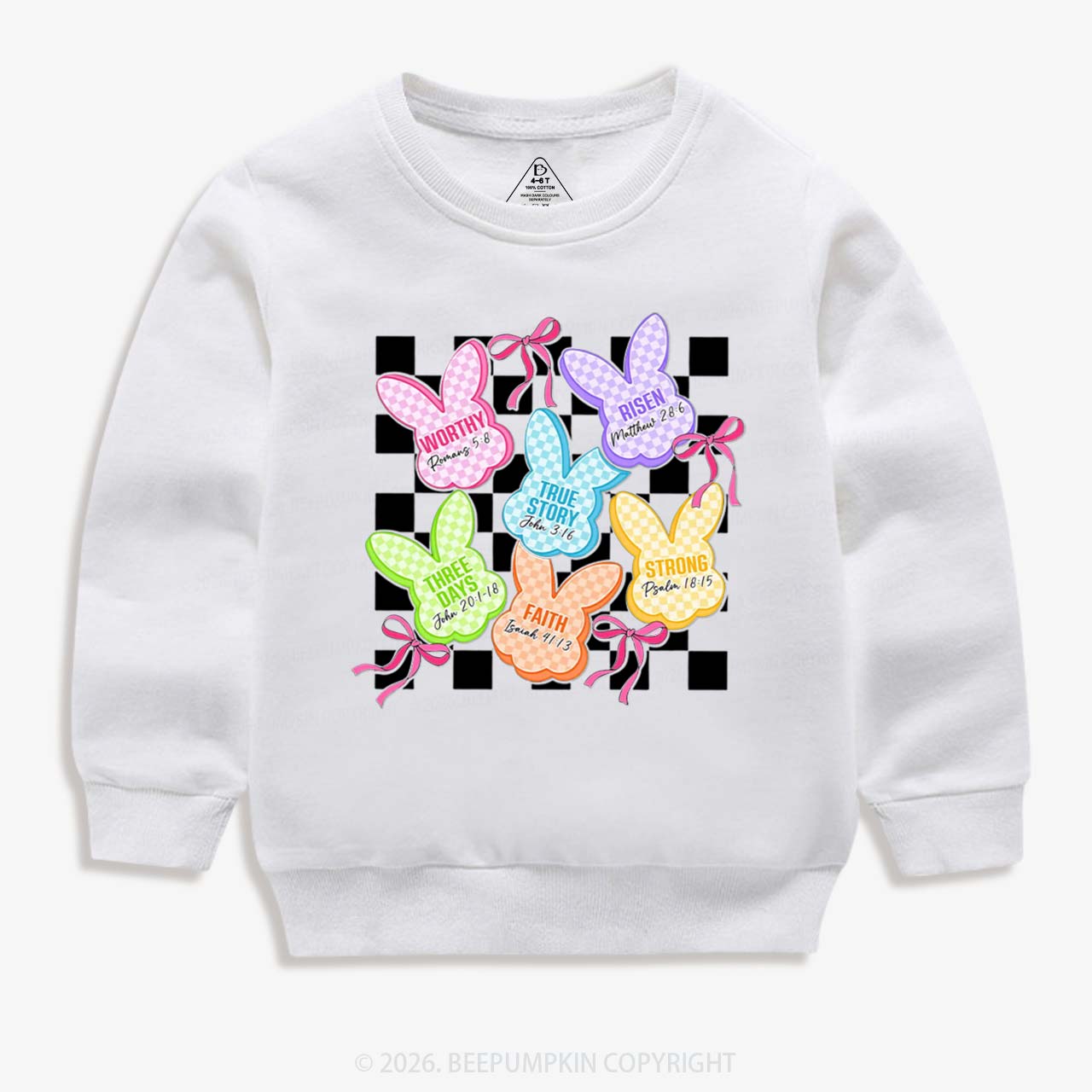 Christian Bunny A Lot Can Happen In Three Days Kid's Sweatshirt