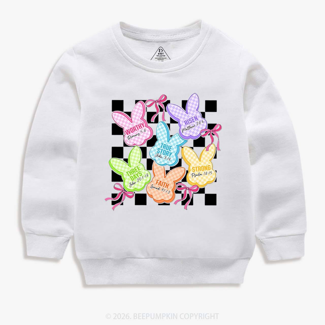 Christian Bunny A Lot Can Happen In Three Days Kid's Sweatshirt