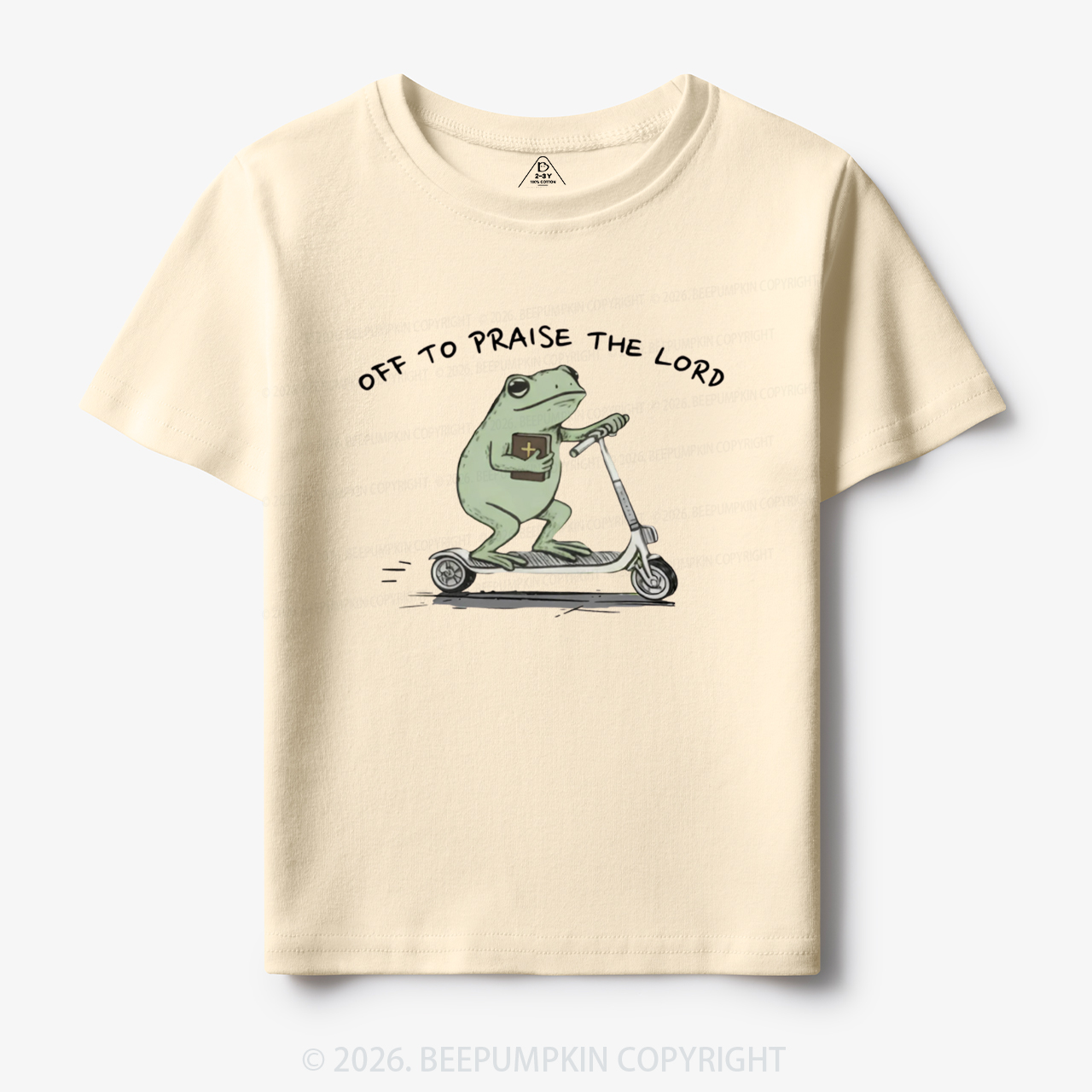 Frog Off To Praise The Lord Toddler&Kid's Tees