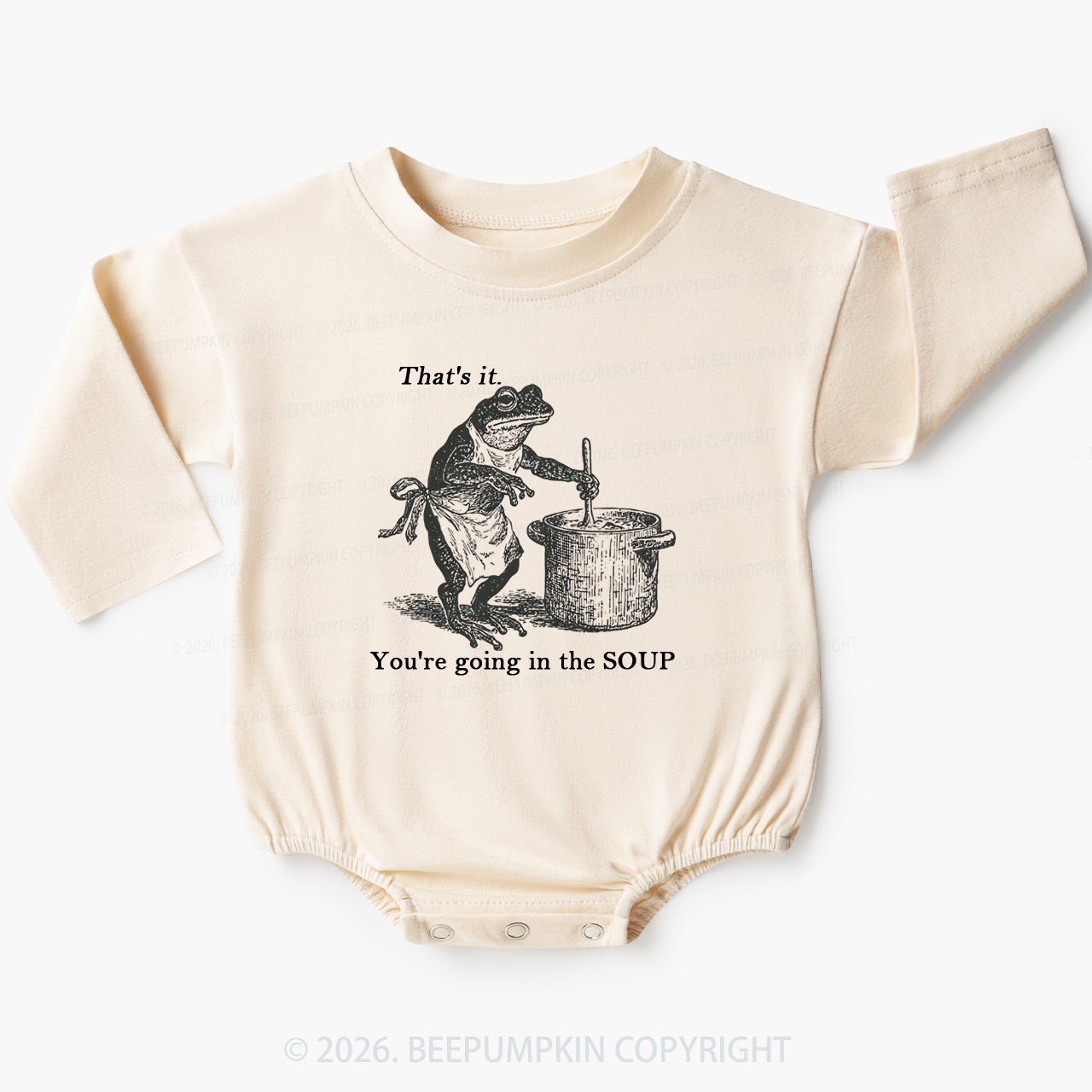 That's It You're Going In The Soup Funny Frog