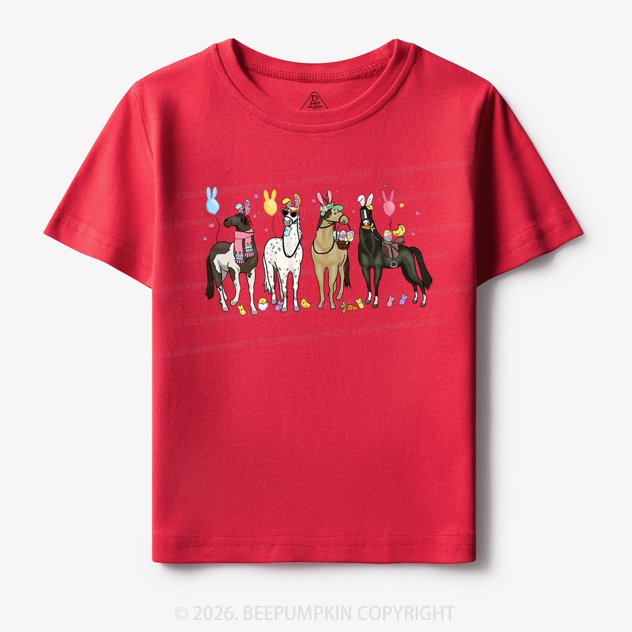 Funny Horse Easte Toddler&Kid's Tees