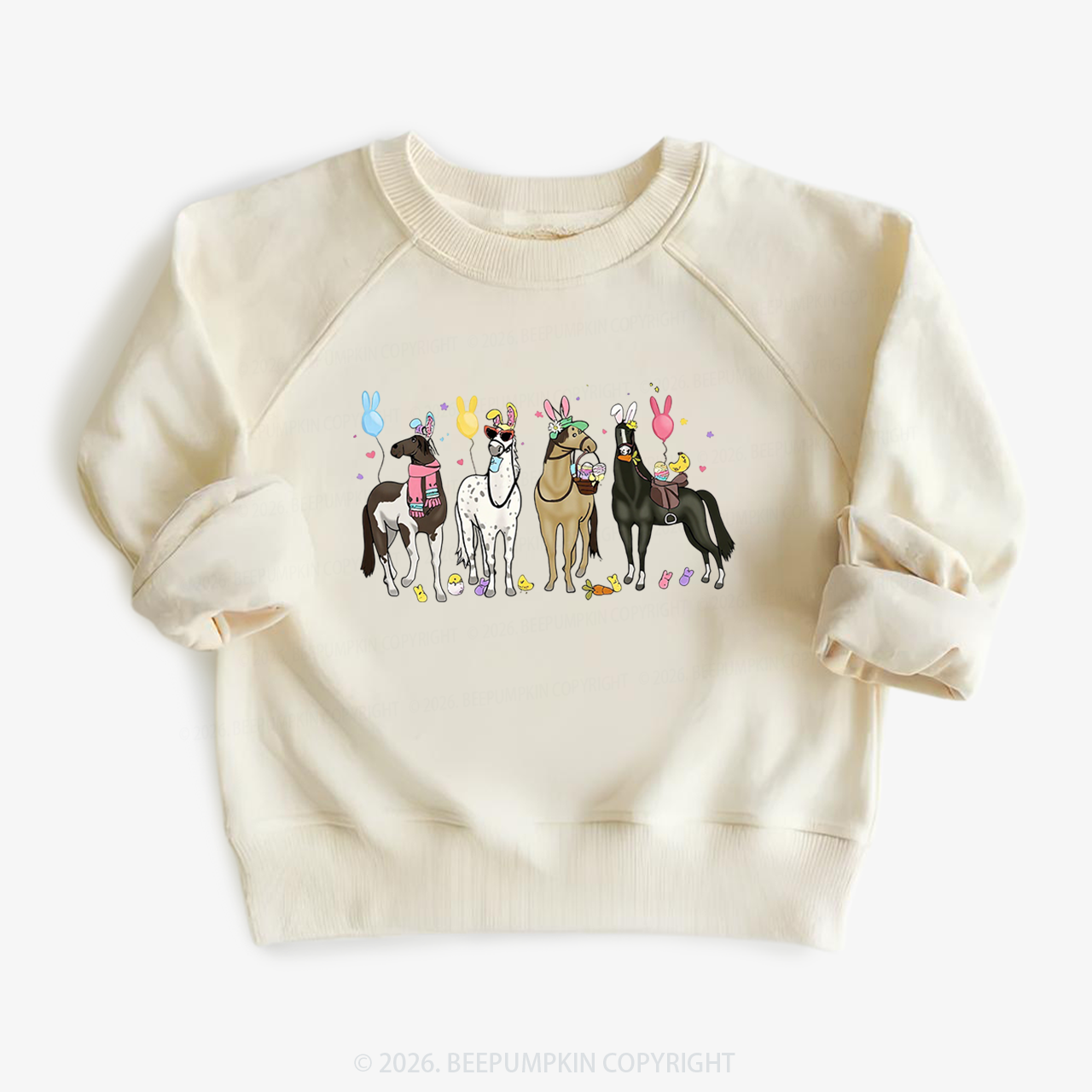 Funny Horse Easte Toddler&Kid's Sweatshirt