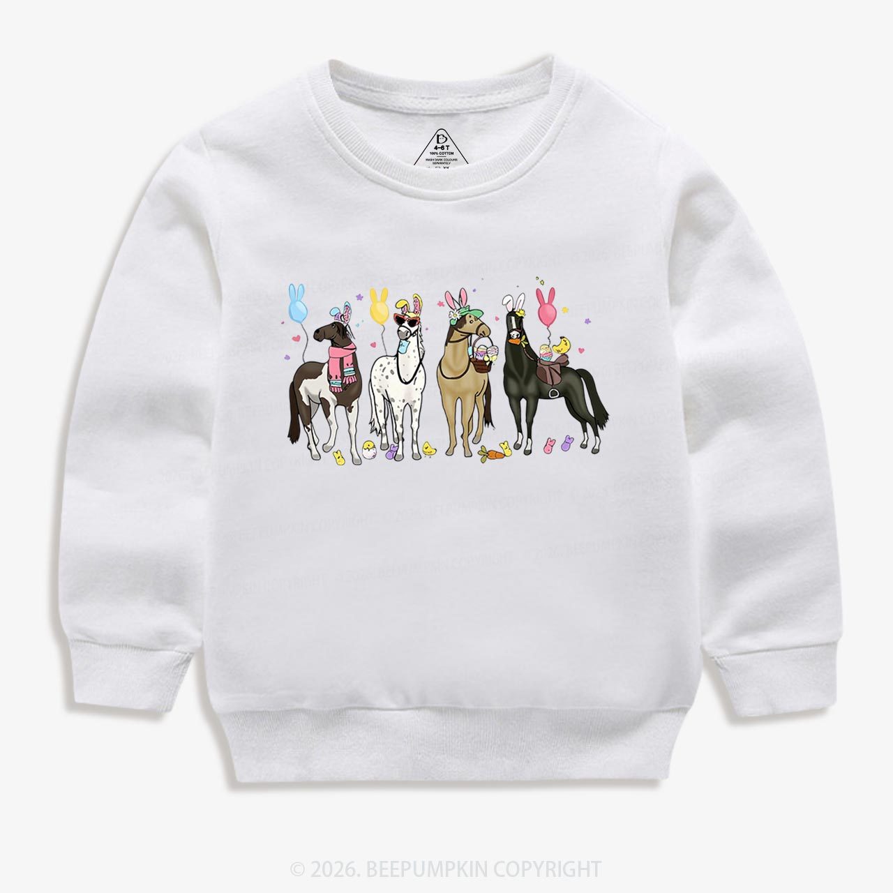 Funny Horse Easte Toddler&Kid's Sweatshirt