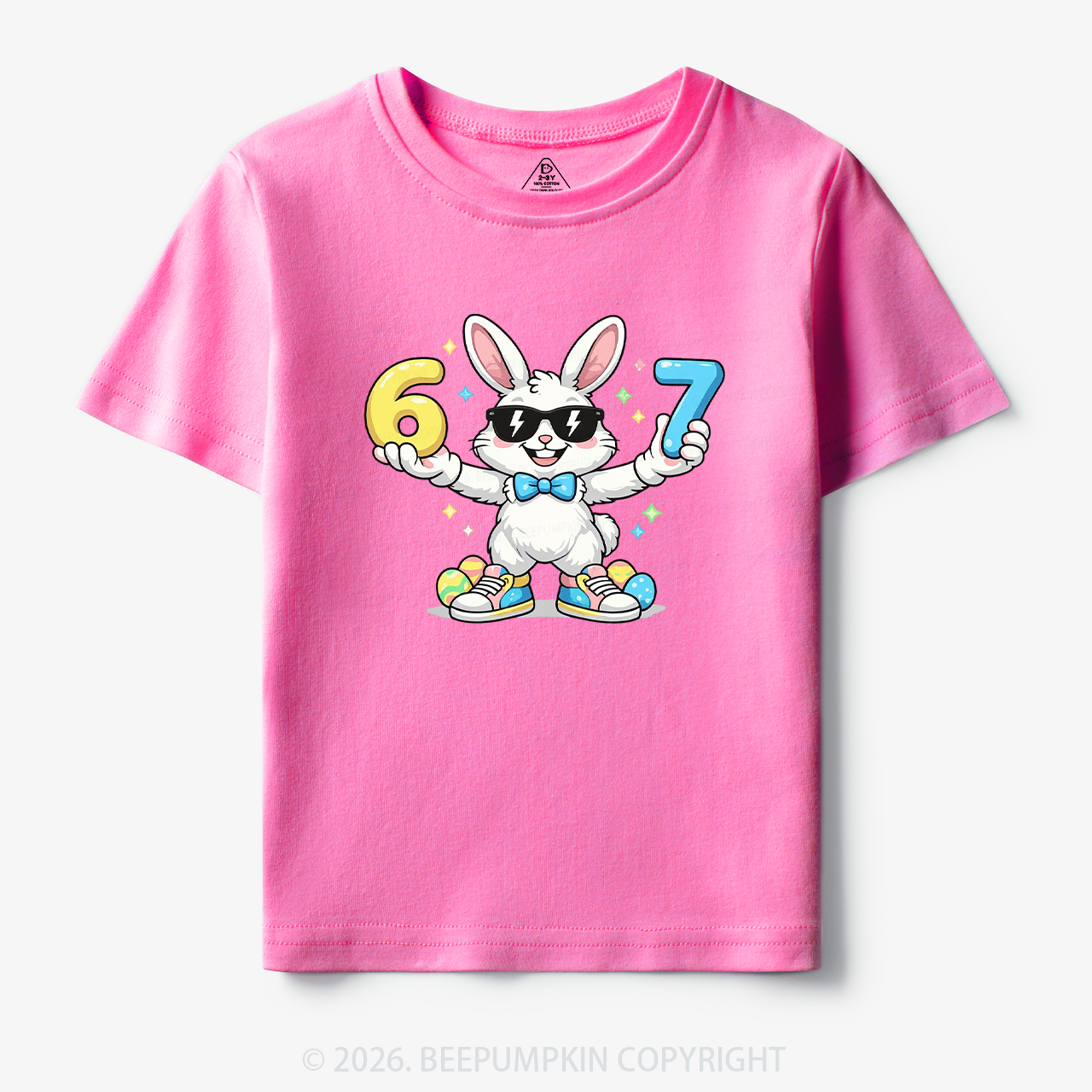 Hip‑Hop 67 Bunny Toddler&Kid's Tees