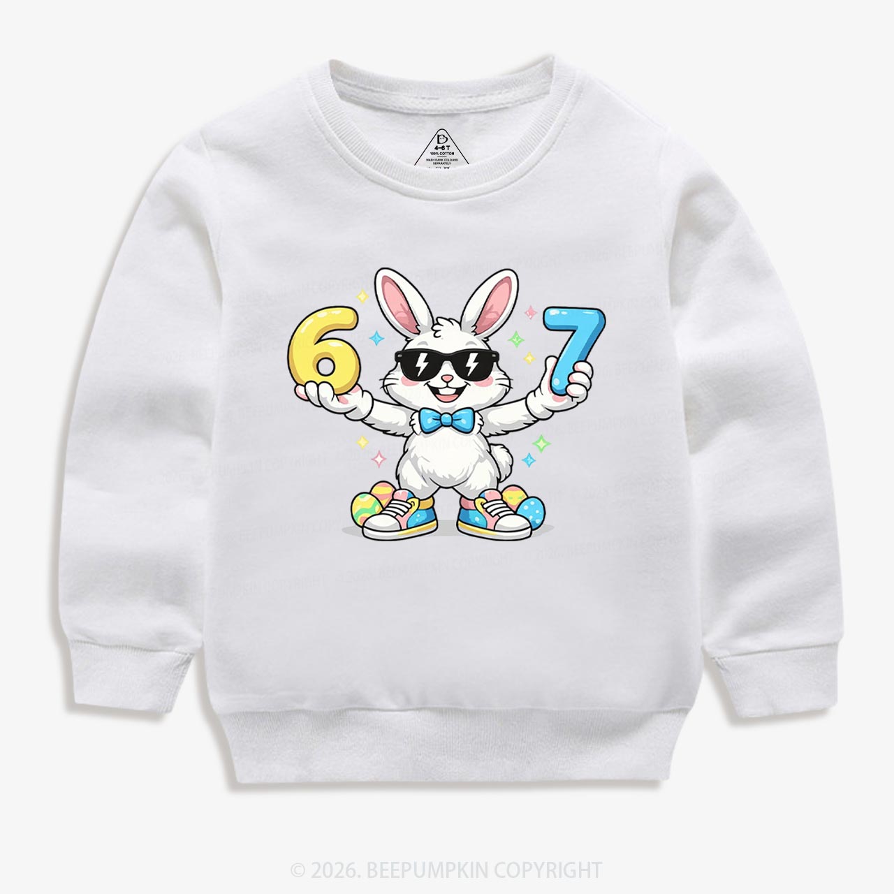Hip‑Hop 67 Bunny Toddler&Kid's Sweatshirt