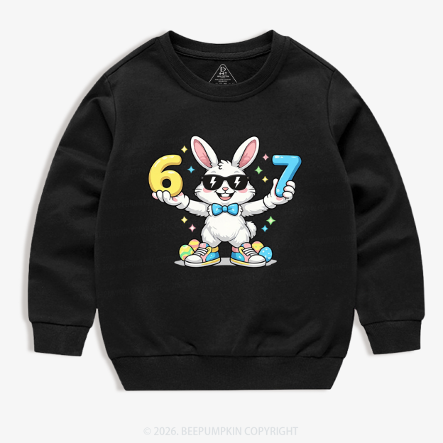 Hip‑Hop 67 Bunny Toddler&Kid's Sweatshirt