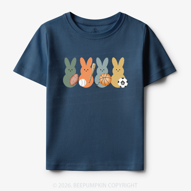 Easter Sporty Bunnies Toddler&Kid's Tees