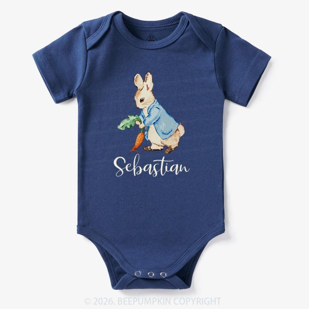 Personalized Little Bunny & Carrot Club Baby Bodysuit