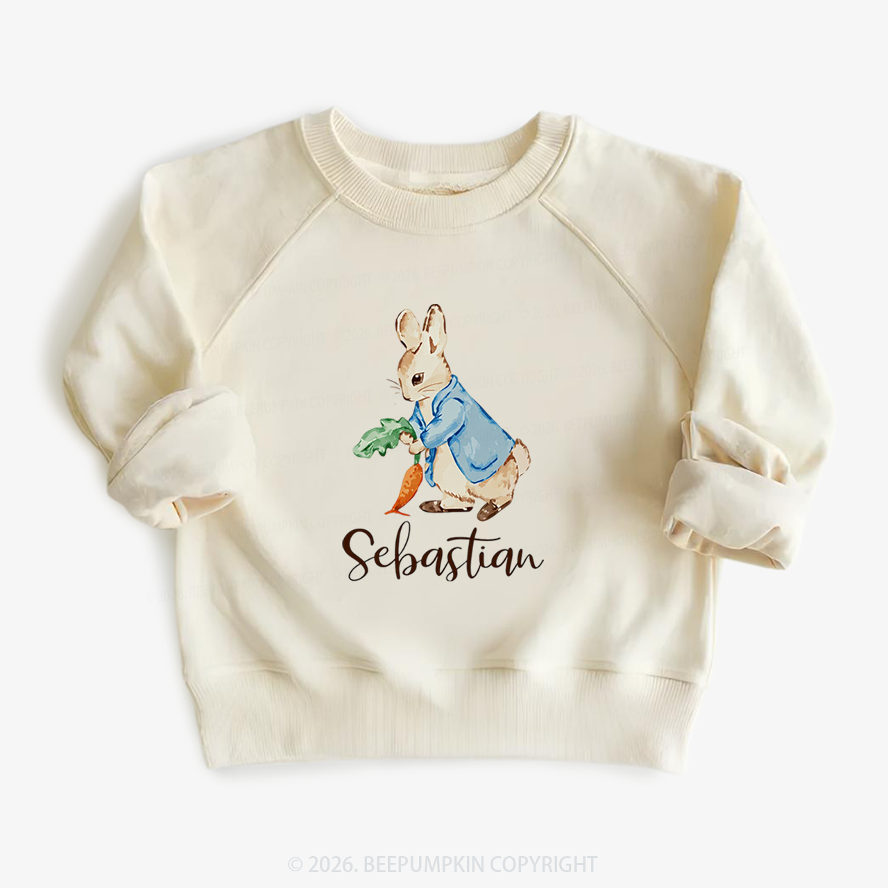 Personalized Little Bunny & Carrot Club Toddler&Kid's Sweatshirt