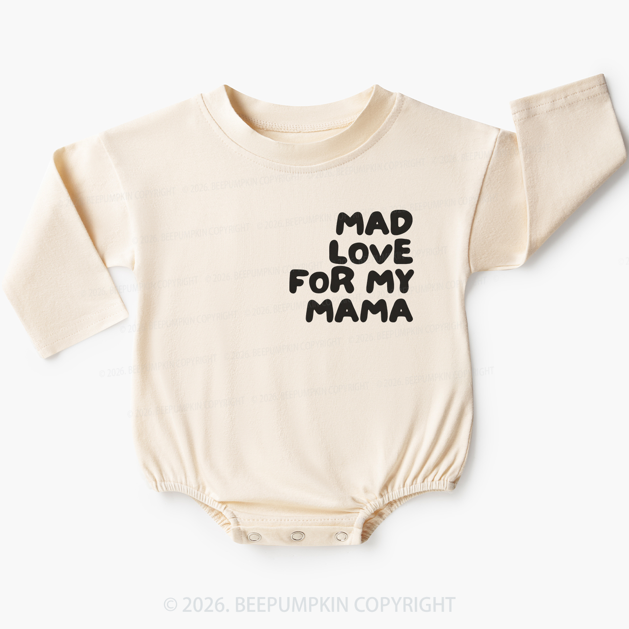 Mad Love for My Mama Baby Bubble Romper