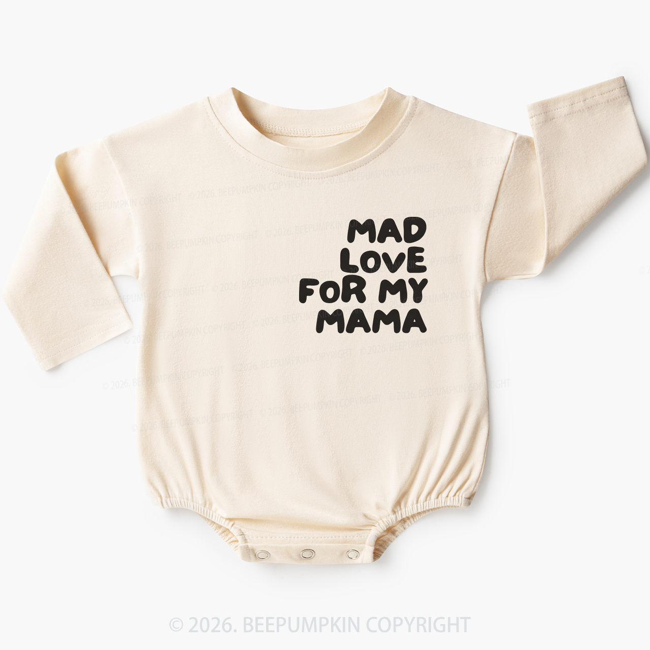 Mad Love for My Mama Baby Bubble Romper