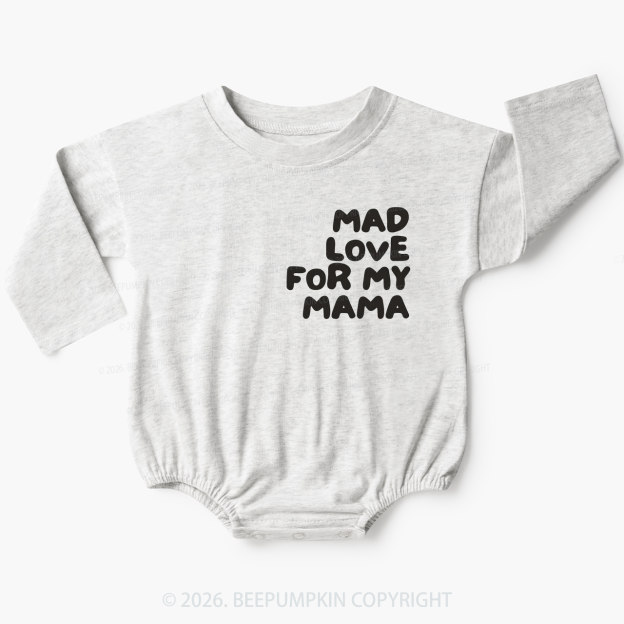 Mad Love for My Mama Baby Bubble Romper