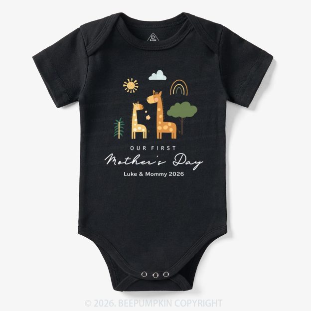 Personalized First Mother's Day Bodysuit Beepumpkin
