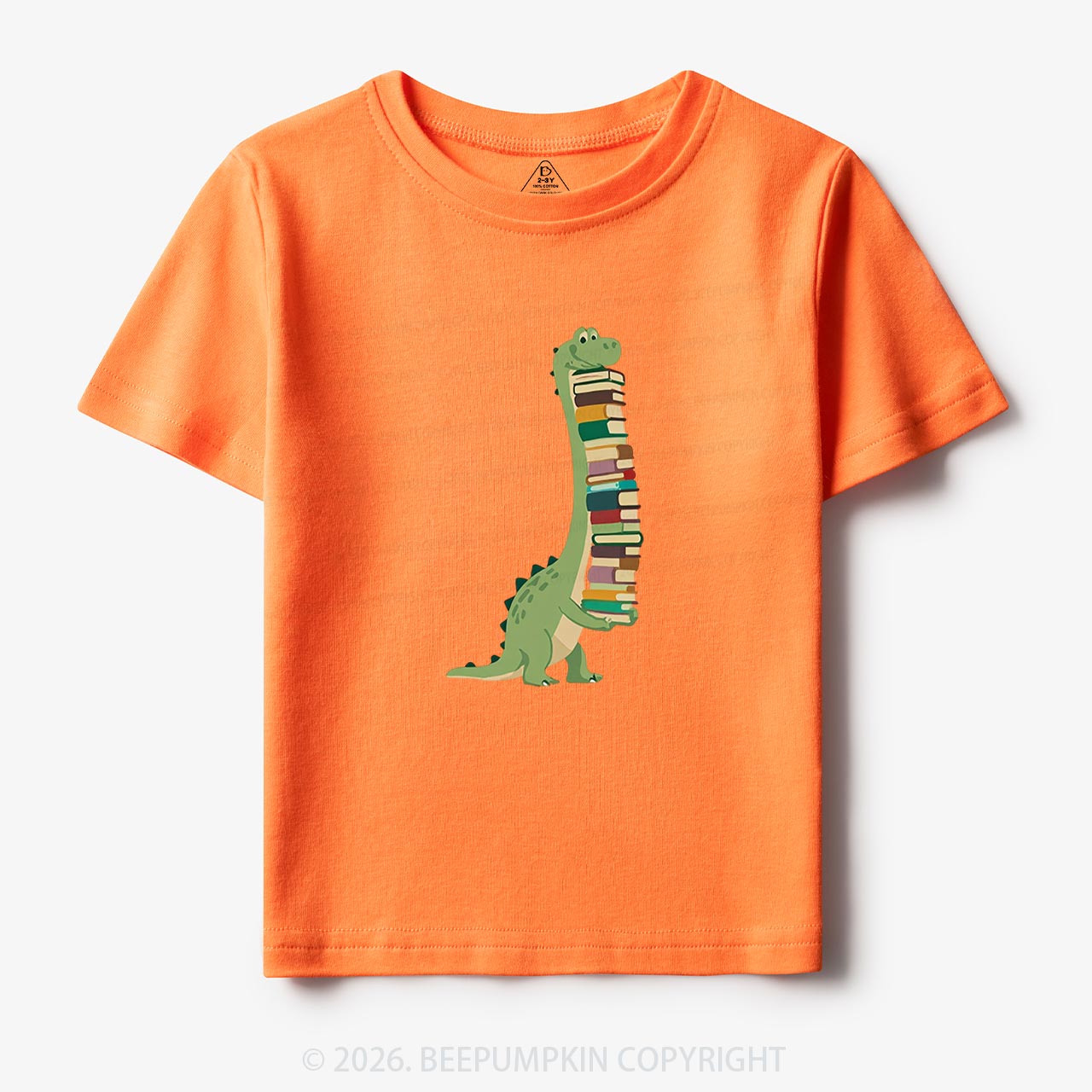 Cute Dinosaur Book Lover Toddler&Kid's Tees