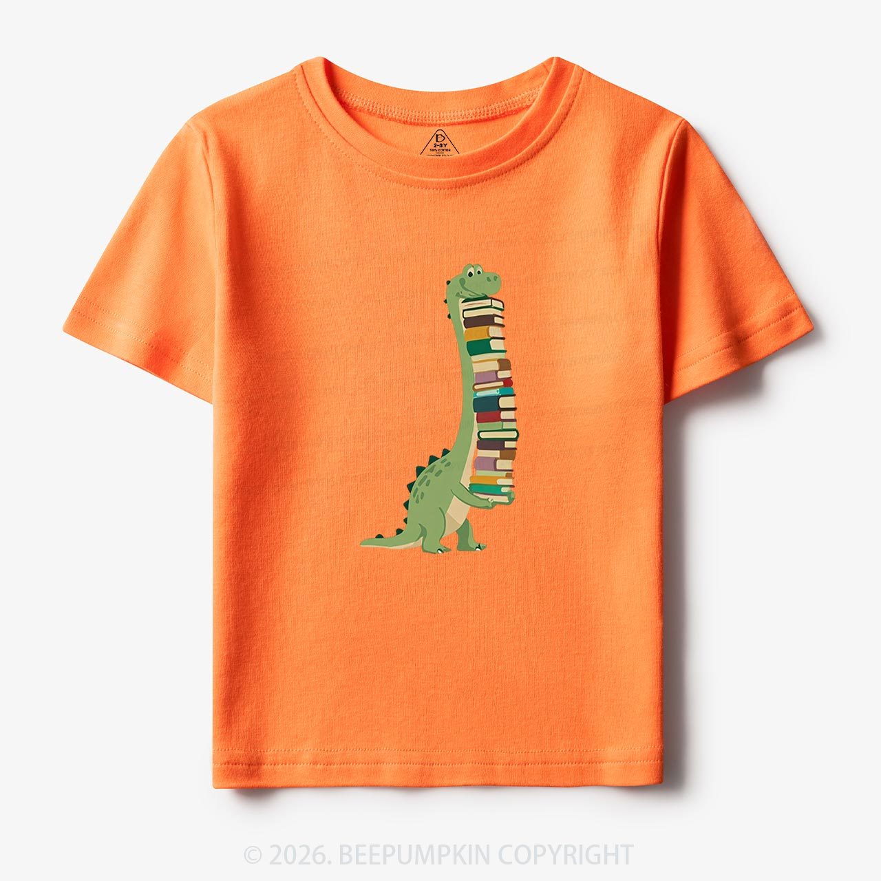 Cute Dinosaur Book Lover Toddler&Kid's Tees