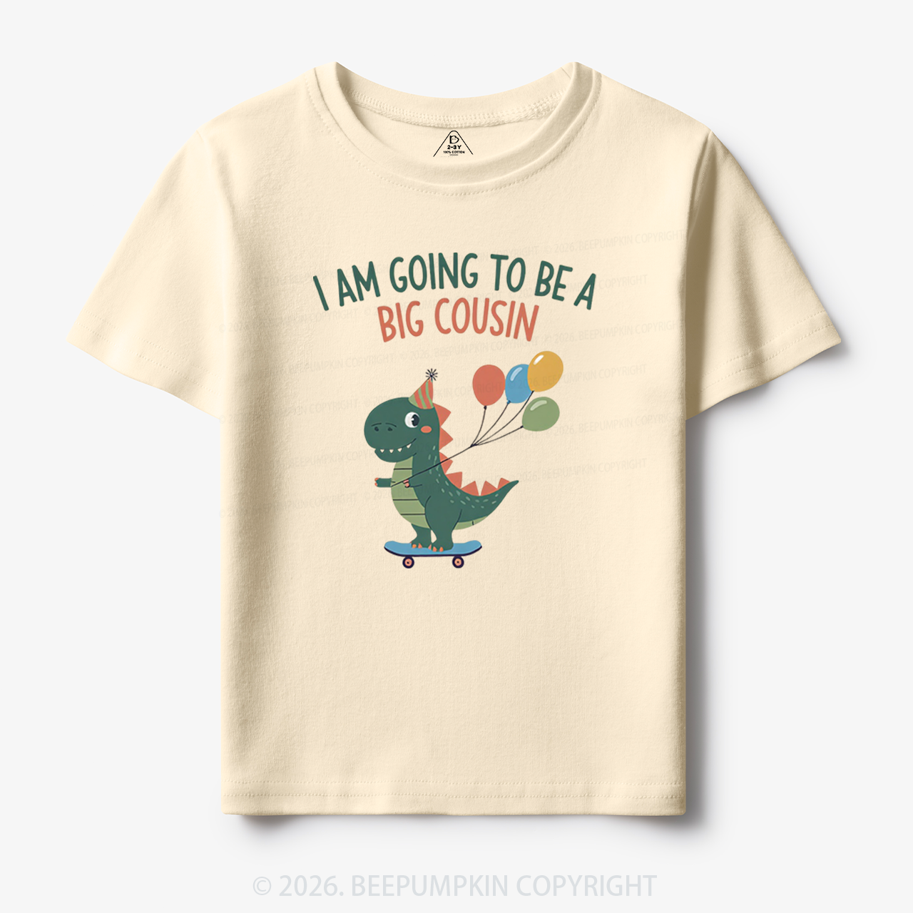 I'm Going To Be A Big Cousin Dinosaur Toddler&Kid's Tees