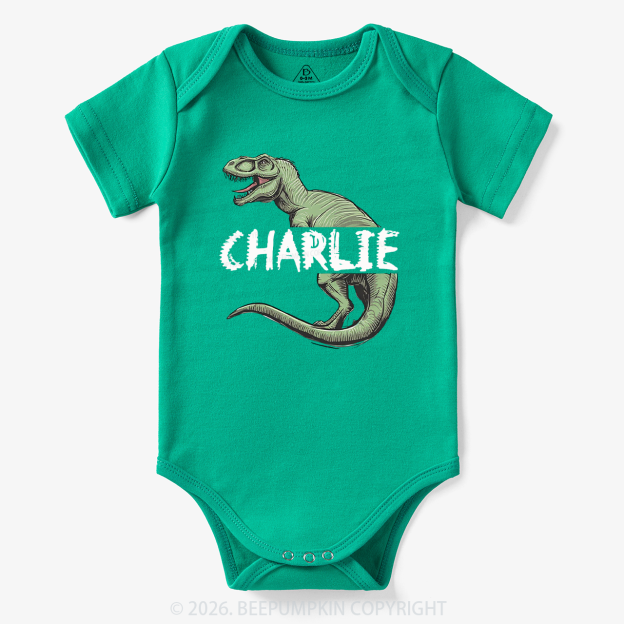 Personalized Roar And Explore Baby Bodysuit