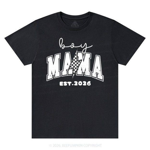 Personalized Boy Mama Est Date T-Shirts